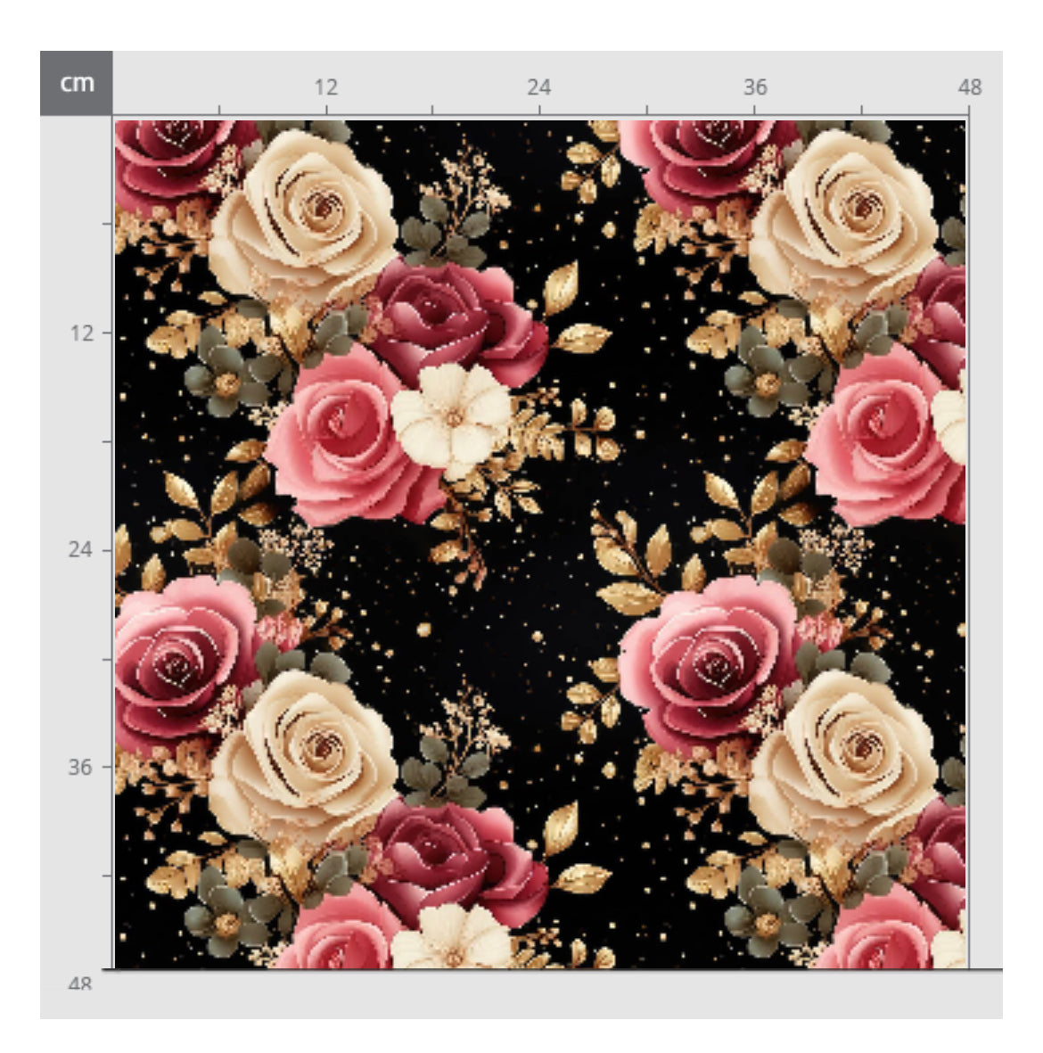 Schwarze Rose Stoff Dauervorbestellung